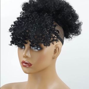 1 pcs Hair Extensions Curly High Puff Ponytail